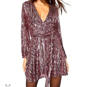 Bardot stripe sequin bellissa dress